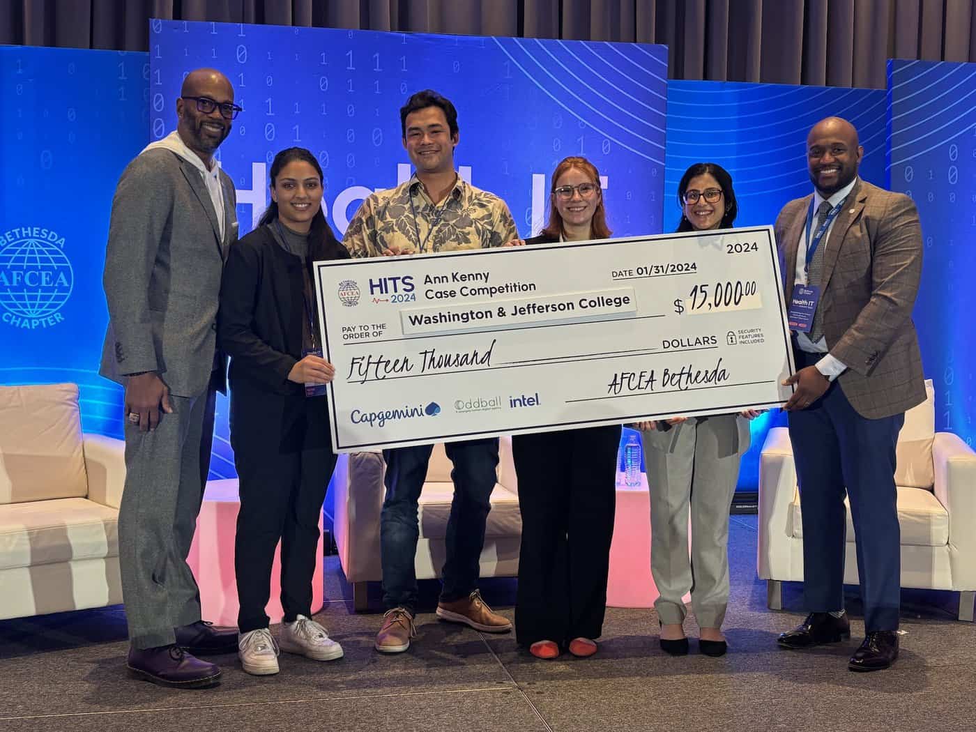 Students earn first place at 2024 AFCEA Health IT Summit Washington